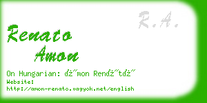 renato amon business card